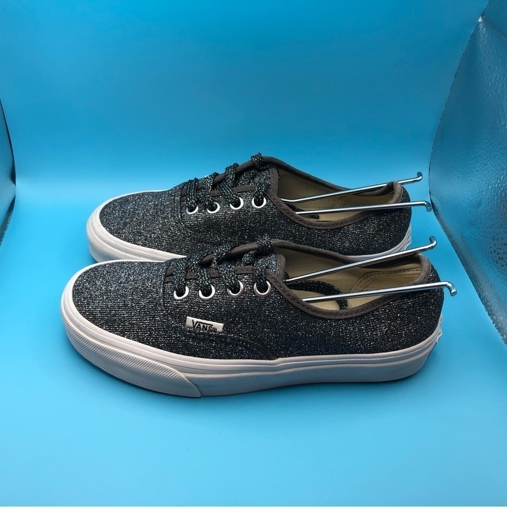 Vans low grey metallic womens sneakers size 5